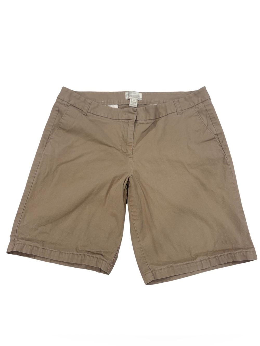 J. Crew Women's Chino Bermuda Shorts in Tan